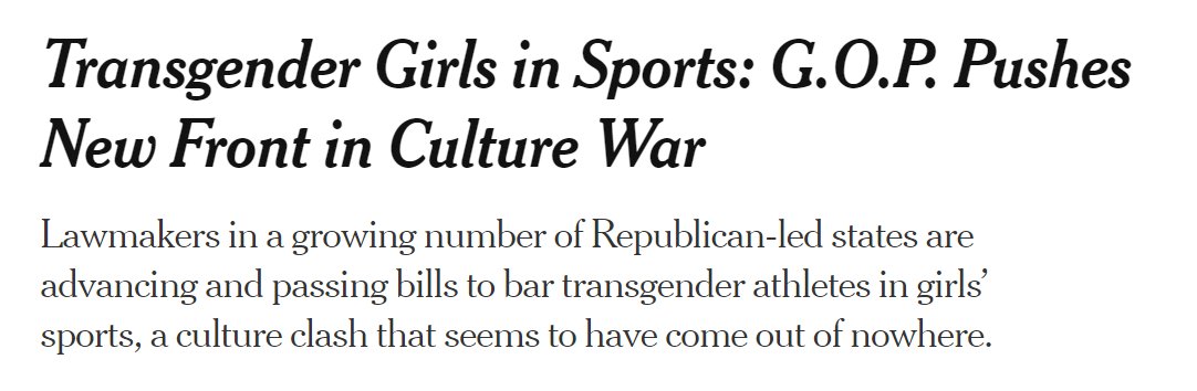 GBBranstetter's tweet photo. If by "come out of nowhere" you mean "we ignored the warnings and press releases and pitches of trans people for years but now have to pay attention because we only care about power and the people who have it" then yeah sure https://t.co/NKWOdjyHKE