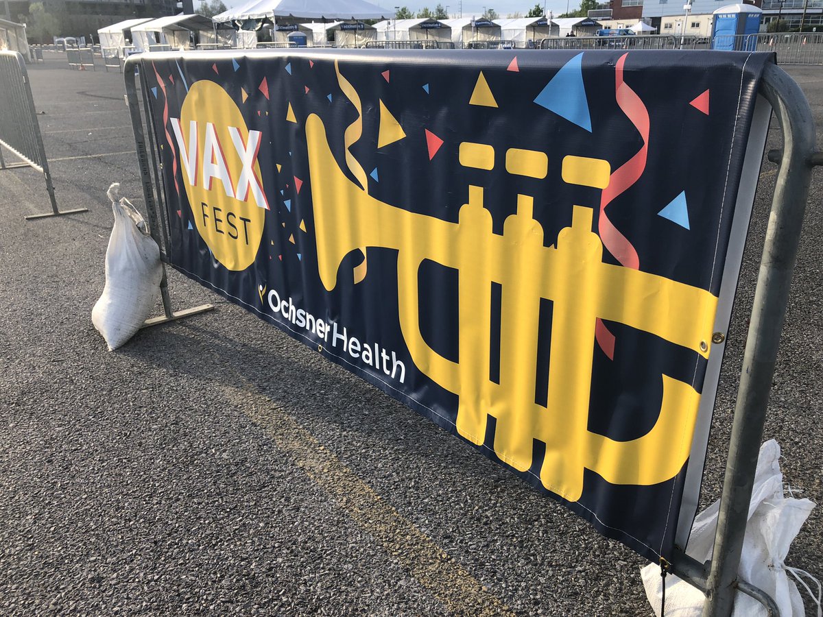 Join the Krewe at 10 with the start of #VaccineFest with musical lineup: 

<a href="/amanda_shaw/">Amanda Shaw</a> 
@IAMCASME 
<a href="/mrtakefo/">djjubilee</a> 
<a href="/redwolfbrass/">Red Wolf Brass Band</a> 
New Orleans Opera’s Operacade and more