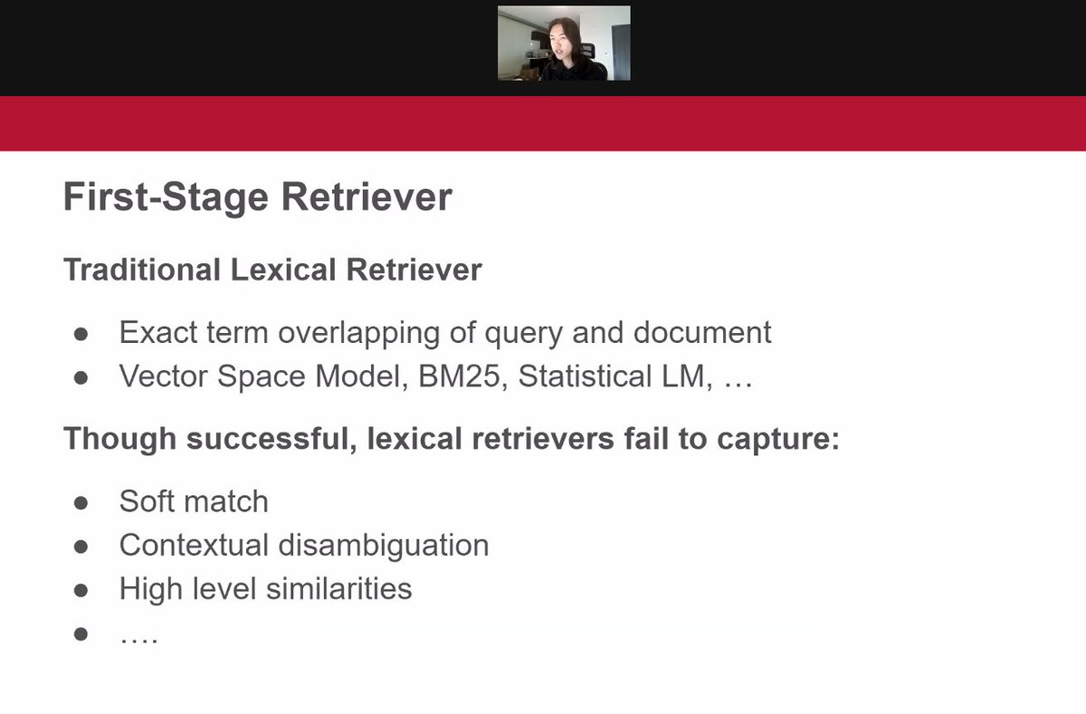 2021Ecir's tweet photo. @2021ecir Complement #LexicalRetrieval Model with #Semantic Residual #Embeddings
Now on #Session3A NeuralIR
Chair Fabrizio Silvestri @fabreetseo
#ECIR2021 https://t.co/Edt10VJRJe