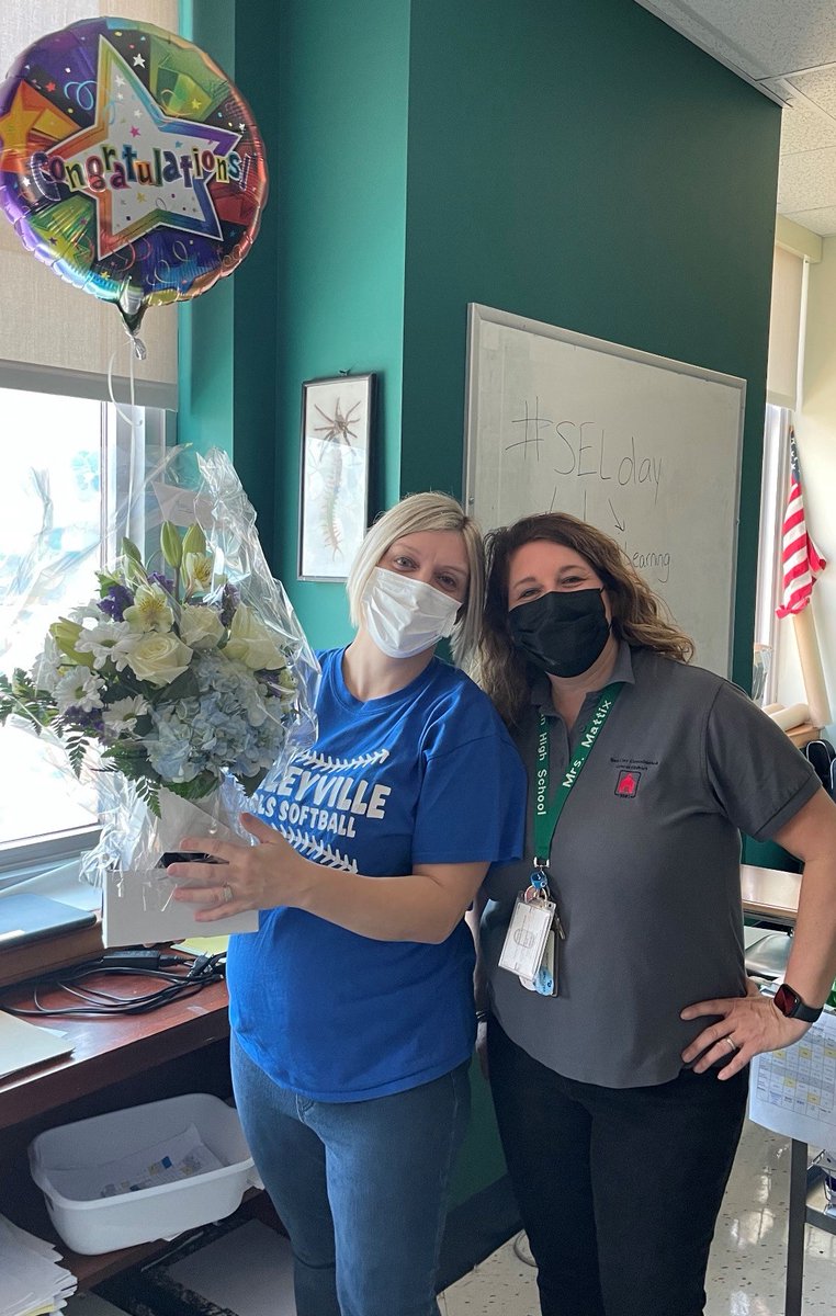 MeadowoodRC's tweet photo. Congratulations to Mary Adam- 2022 Teacher of the Year for First State School! Mary excels at teaching English to K-12 students with chronic illnesses. #YayRedClay @RedClaySchools https://t.co/HpbVH4NsWF