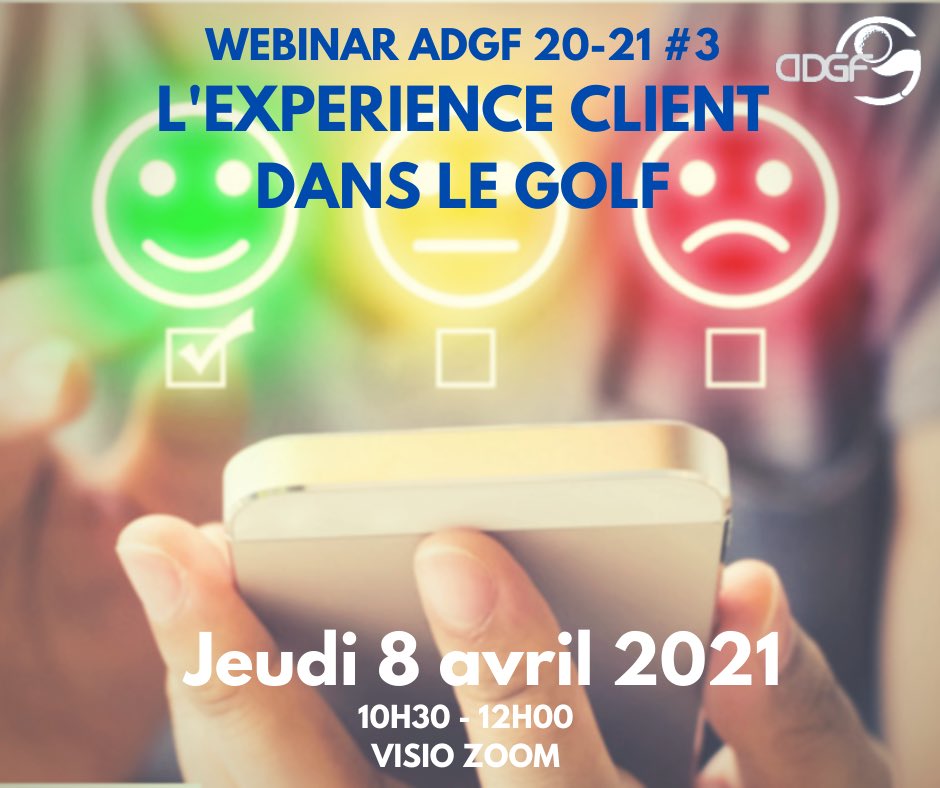 adgfrance's tweet photo. 3ème webinar de l’ADGF, pour un 2ème thème axé expérience : #customerexperience dans le #golf @HAVanSoolingen @59clubeurope be there ! #CX #experienceclient https://t.co/iDTv8Cj8RF
