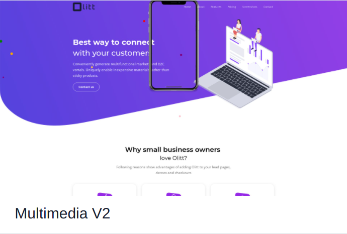 OLITTcom's tweet image. Multimedia V2 Template would help you to grow your #OnlineStore and reach the targeted audience

Create a free website at olitt.com
 
 #website #freesitebuilder #freewebsitebuilder #startupwebsite #websitebuilder #professionalwebsite #professionalwebsitebuilder