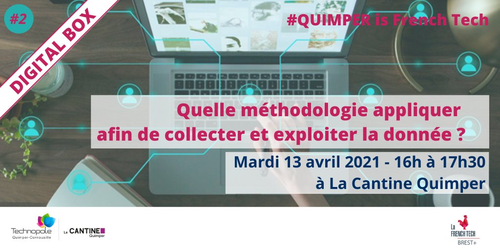tech_quimper_co's tweet photo. La 2ème #DigitalBox @FTBrestPlus est programmée le mardi 13 avril à 16h @CantineQuimper , espace de coworking
Le sujet ❓ collecter et exploiter #data / #donnée
Détail & inscription => https://t.co/gahkFGRdoS
#QUIMPERisFrenchTech #innovation #numérique #entreprise https://t.co/i5vX03fgs9