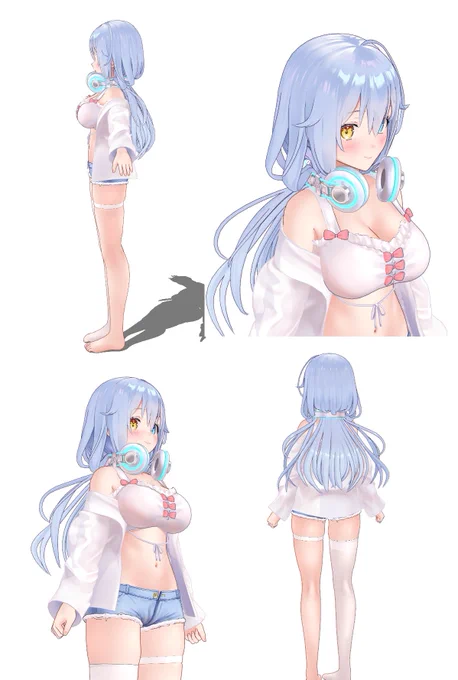 ≪ モデル制作のご報告 ≫

この度、声優 浅木式 (@asagishiki00)さんの
3Dモデルをpmxと配信用vrmモデル含め制作させていただきました!

素敵なお声と演技、そして配信等の活動含め応援しています!5周年おめでとうございます!
#浅木式3D #しき生 