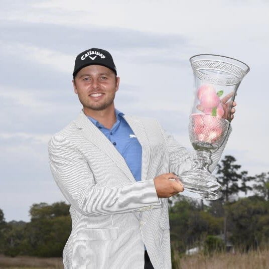Congrats to <a href="/adamsvensson59/">Adam Svensson</a> on the W yesterday, shooting a final round 66 and winning in a playoff on the <a href="/KornFerryTour/">Korn Ferry Tour</a>. We were lucky enough to sit down with him in EP.20 on the pod. Scary talented and future PGA Tour winner #svennybaby