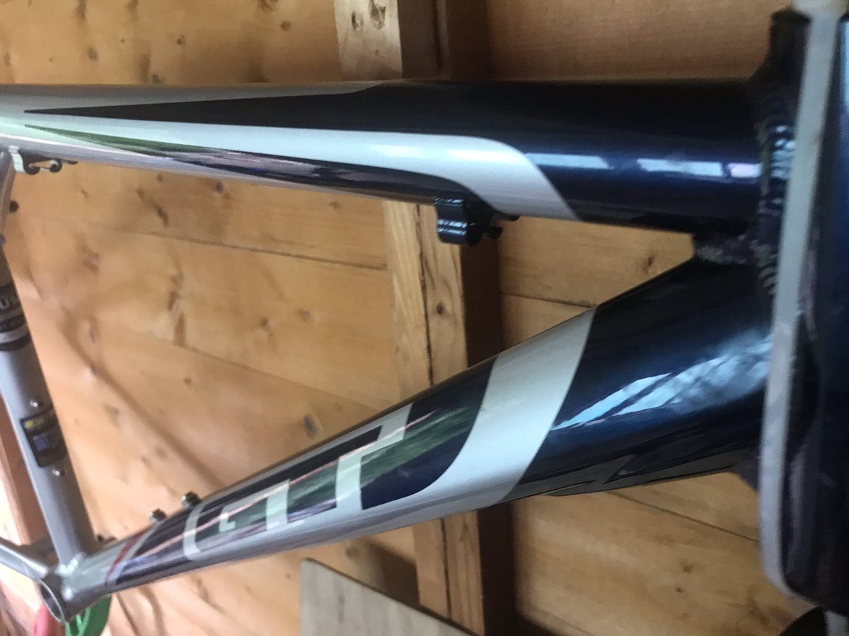 Absolutemtb1's tweet image. I have an 18” GT aggressor frame for sale. Fits 26” wheels. In immaculate condition, it’s been ridden about 5 times! Seatpost, saddle &amp;amp; headset included. £60.