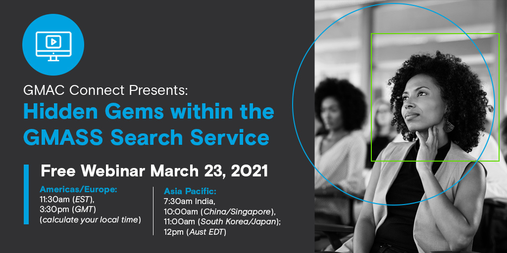 GMACUpdates's tweet photo. Discover hidden gems within the GMASS search service. ttps://www.gmac.com/professional-development-and-careers/learning-library/webinars/webinar-video-gmac-connect-presents-hidden-gems-within-the-gmass-search-service https://t.co/IgTEkfBrkD