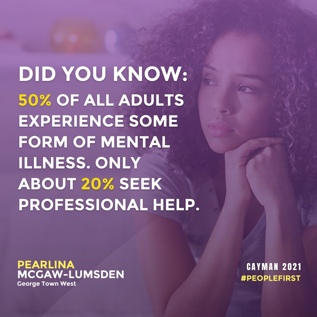 pmlumsden's tweet photo. For years #mentalhealth has been stigmatized our community in #Cayman. It's time to re-educate ourselves on the seriousness  of mental illness &amp; the forms it can take. It's time to talk about it, understand &amp; better equip the future generation. It's time to put the #PeopleFirst. https://t.co/vNdgFcX7ly