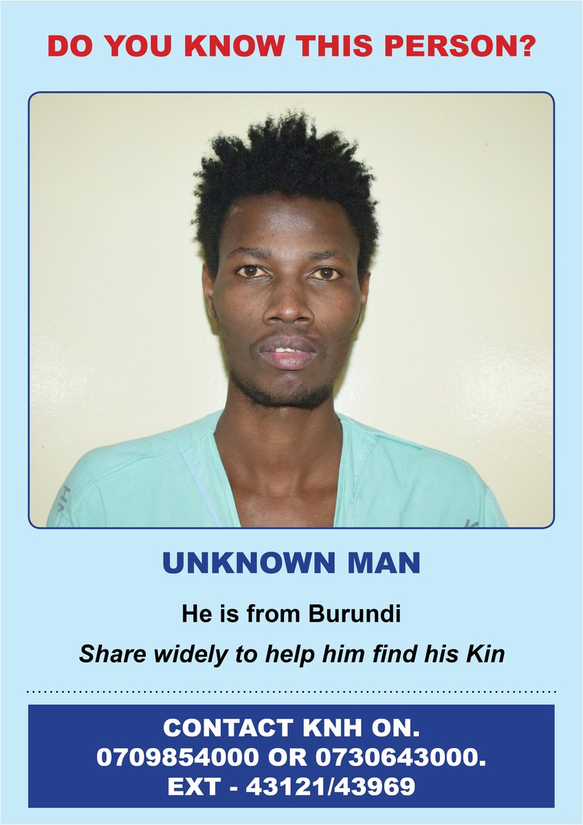 KNH_hospital's tweet photo. Share widely to help them find their  kin. https://t.co/ouULs7FzG9
