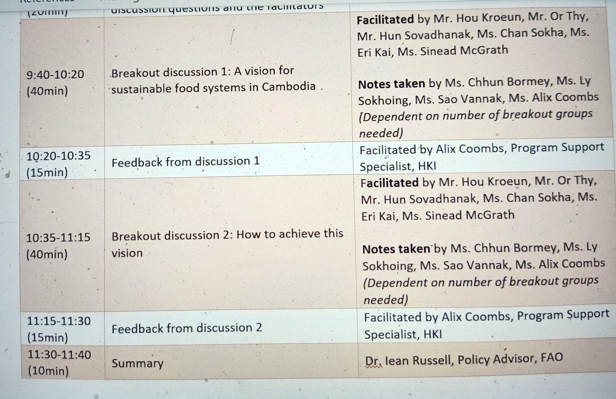 HKroeun's tweet photo. Tomorrow, we will host #foodsystemdialogues for #SUNCSACAMBODIA. We expected about 60 participants from civil society organizations will join the dialogues. #NutritionCantWait @andyrooke87 @ceci1982lia @Irshaddanish @kristophertwiss @SUNCSACambodia https://t.co/lpXijDkZuS