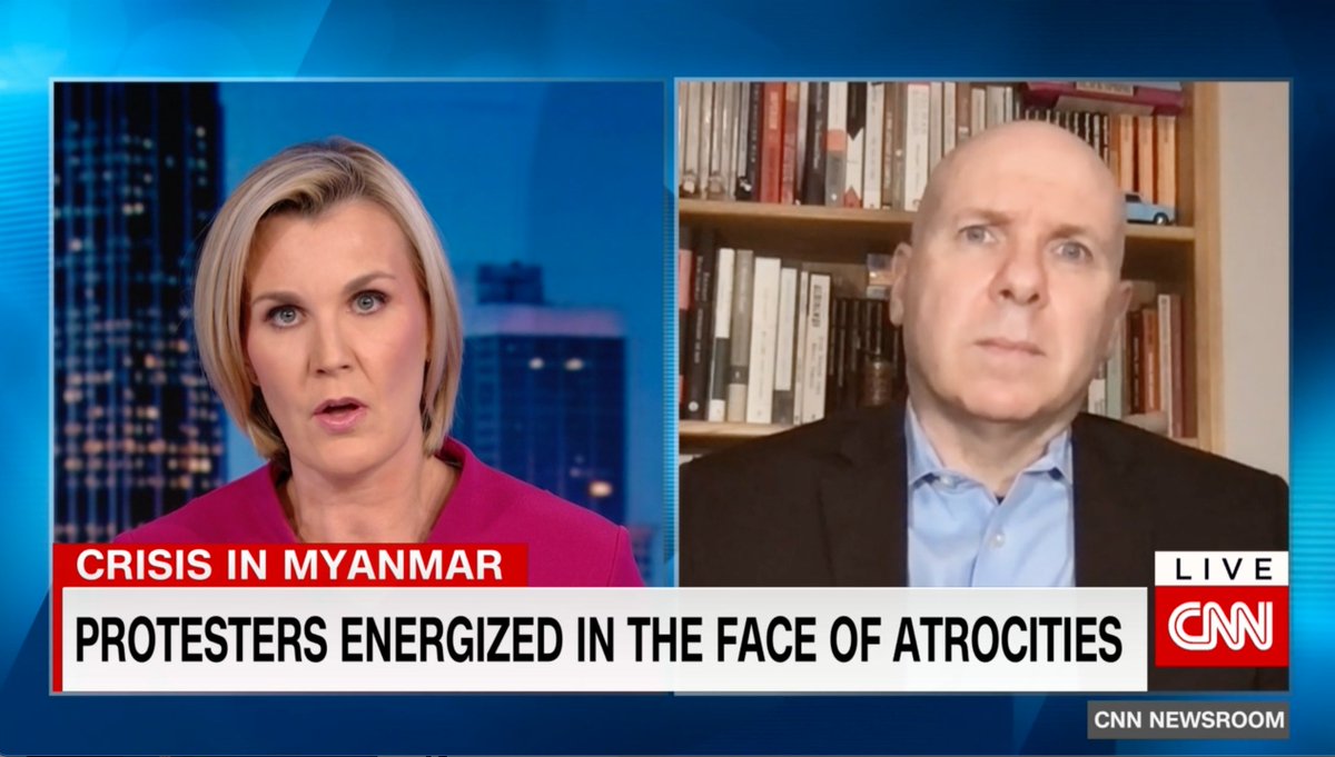 This headline from CNN last night. It is certainly true that the civil disobedience movement in #Myanmar continues to mobilize despite almost daily massacres of unarmed protesters. Time for determined international action to end these atrocities.