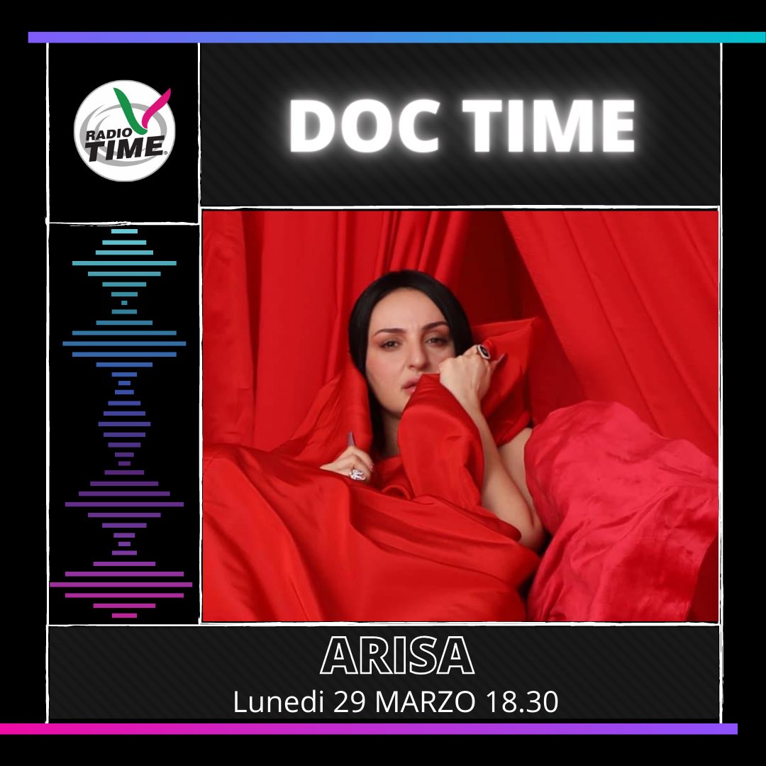 radiotime's tweet photo. Oggi alle 18.30 non perdete l’appuntamento con i grandi ospiti del #DocTime: @ARISA_OFFICIAL ai nostri microfoni!
@DomenicoDoC @Salvo_Rizzuto
👉🏻 https://t.co/3a4zNgPWhd https://t.co/WZcut1ustf