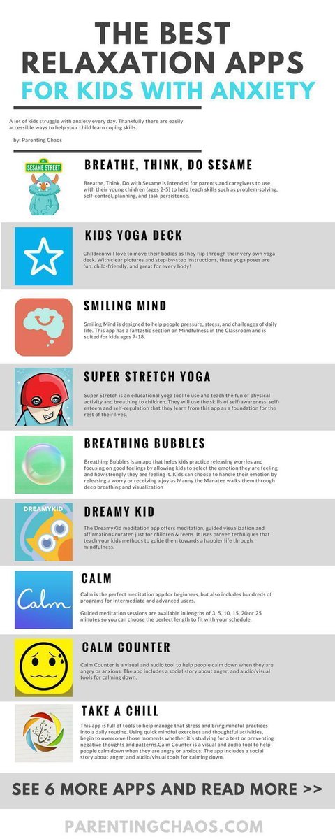 NlesdP's tweet photo. What relaxation apps do you find most helpful for students with anxiety? Have you tried any of these? Are there others you would recommend?

https://t.co/3zgGRbViHs

#relaxationapps #appsforanxiety

@NLCPA @NLESDCA https://t.co/KyzGXssMie