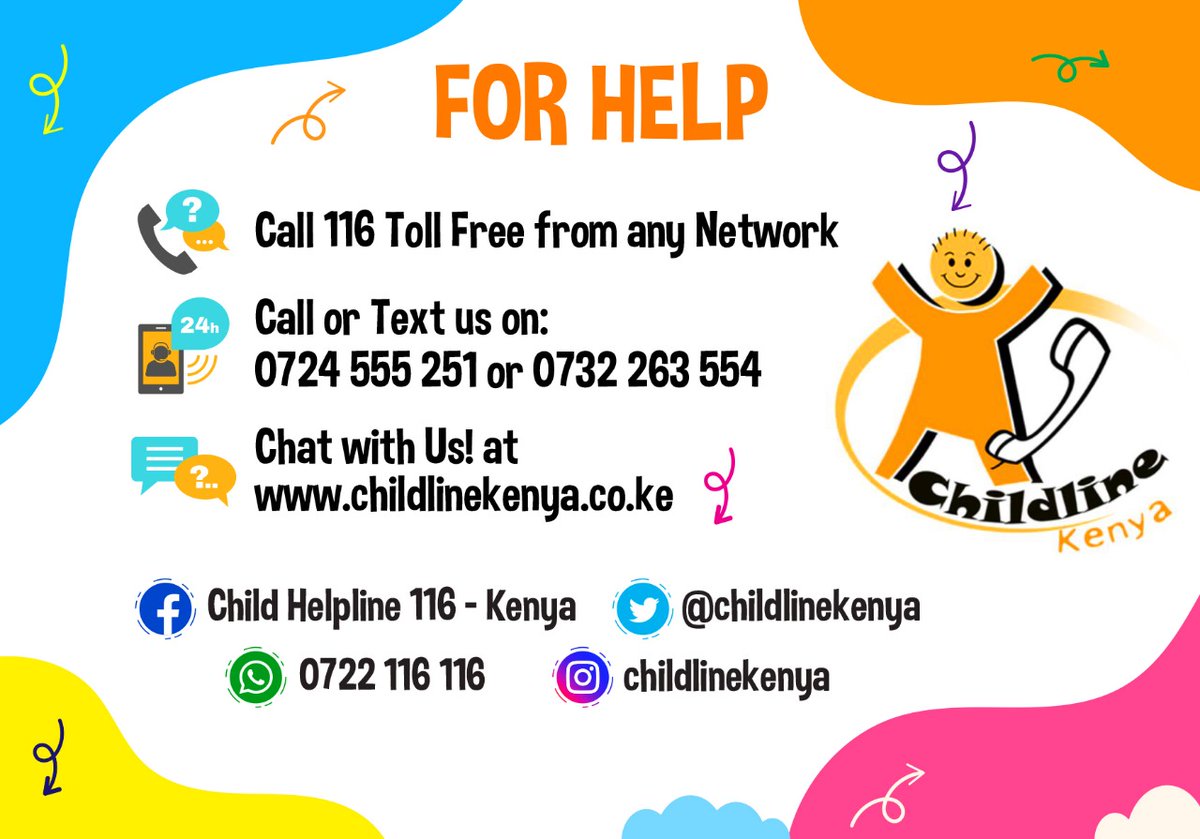 childlinekenya's tweet photo. ANY form of #childabuse has negative impact on child development, #wellbeing & #FamilyFunctioning. Perpetration & perpetuation of child abuse is not only a threat to the child’s wellbeing but also of the adults who #Abusedchildren develop into. #Stopchildabuse. Reach out for help https://t.co/FvjHFGphek