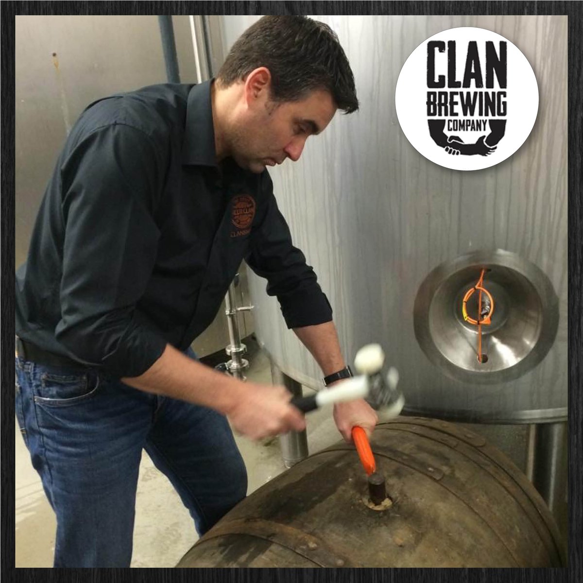 The Clan's beers are celebrations of brewing &amp; distilling, of friendship &amp; collaboration. Brewed by <a href="/Williamsbrewery/">Williams Bros. Brewing Co.</a> &amp; aged in casks selected by <a href="/_Whisky_Max_/">Charles MacLean</a> here's Clansman <a href="/csm_solstice/">chris miller</a> sealing up a cask after it was filled with beer! Beers available: liquidvault.co.uk/products/clan-…