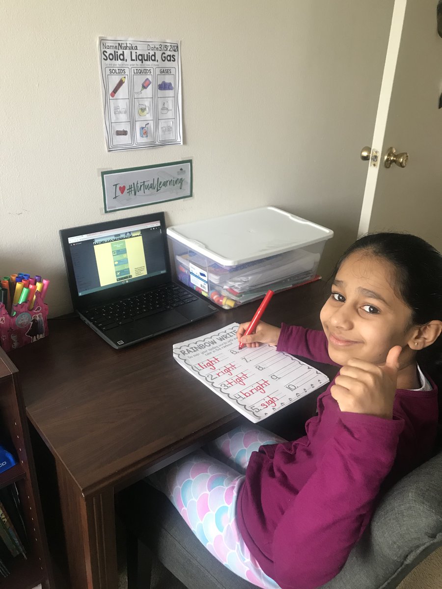 SycamoreSchools's tweet image. Last week was Virtual Spirit Week for our virtual K-4 students. Check out our Remote Learning Rock Stars showing off where they love to learn! #virtualspiritweek