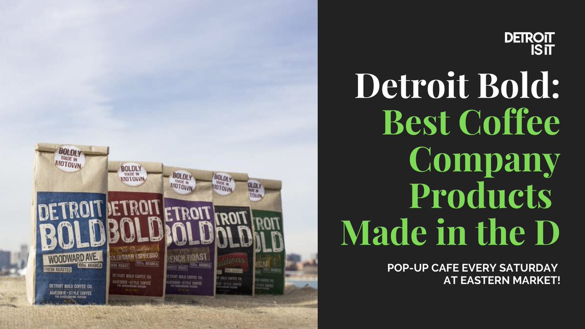 Detroitisit's tweet photo. Happy Monday! Feeling extra tired this morning? You're going to want to get your hands on some Detroit Bold Coffee Co. coffee! ☕

Watch how they create a positive impact within the community in their great video:
https://t.co/LRv2L6t2P1

#detroitbold #coffee #detroitisit https://t.co/Ofg7Dtbui2