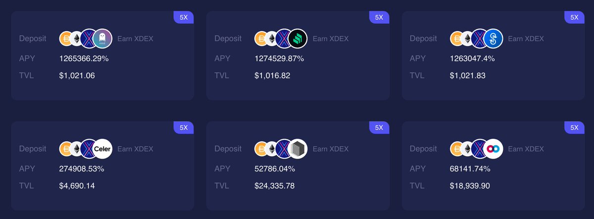 xdefilab's tweet photo. xDEX DeFi farming pools of $AAVE $COMP $YFI $CELR $REN $MFT operational https://t.co/zb9xCRo1nz