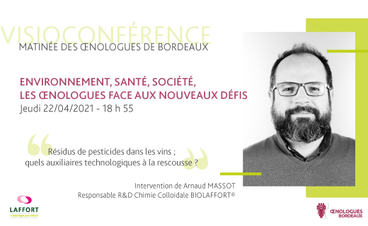 Laffort_France's tweet photo. Visioconférence matinée des oenologues - Arnaud Massot : les auxiliaires technologiques pour lutter efficacement contre les résidus de pesticides.
Informations et inscriptions https://t.co/2R1bLbvq1W
Attention nombre de place limité
#Flowpure https://t.co/6KIoHceluf