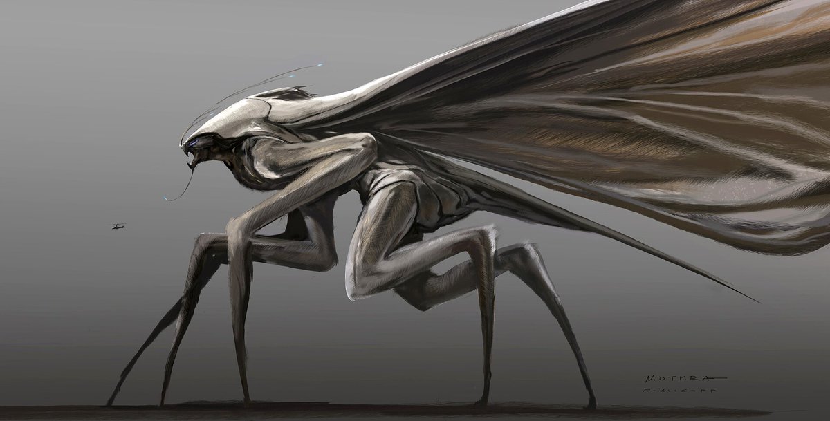 AlexValdez1992's tweet photo. GKOTM: #LegendaryMothra
Concept art by Matt Allsopp at ArtStation
Early concept sketch for #Mothra
https://t.co/e1oYyM9Wjr
#Godzilla #GodzillaKingofTheMonsters #GodzillavsKong #titanusmosura #monsterverse #kaiju #titan #legendarykaiju #godzillamovie #art #conceptart https://t.co/tqhREsJLsv