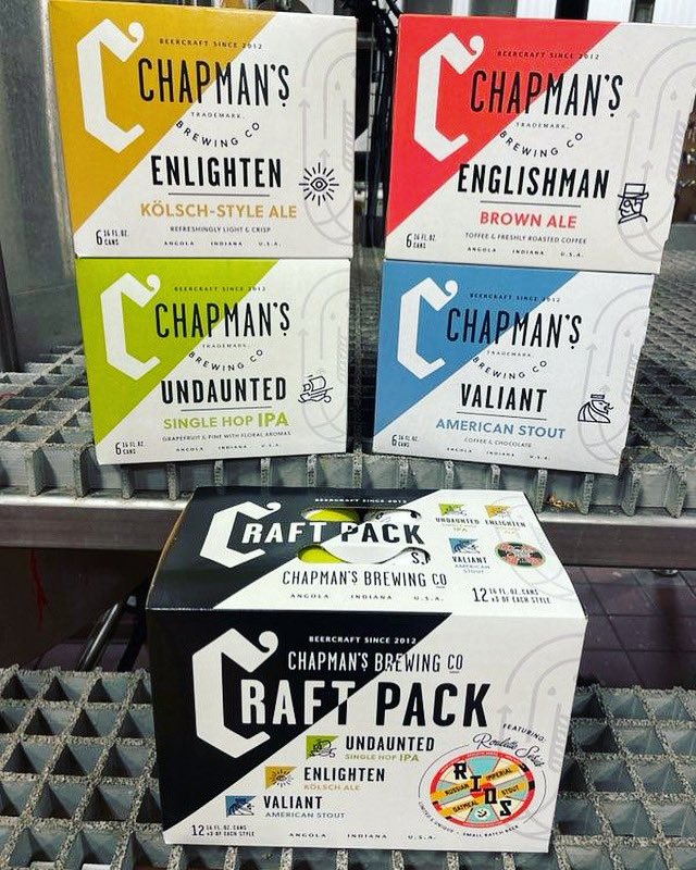 ChapmansBrewing's tweet photo. Available Today!!! What do you think of our NEW packaging? https://t.co/xs7qZPt3nm