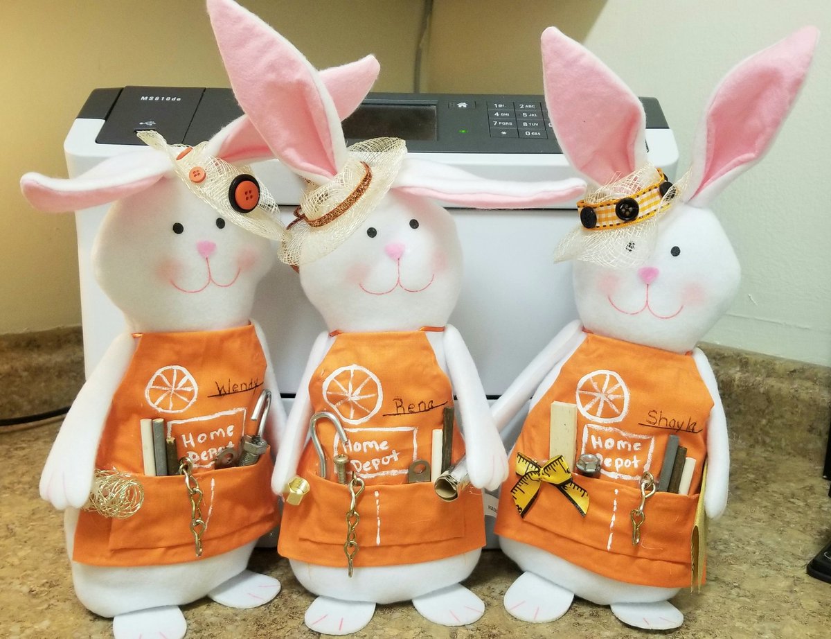 What a wonderful surprise from our cashier, Christina Bader for the cutest bunnies ever ❤. She made these for the 0888 ASM team. Thank you!! <a href="/ShaylaS2622/">Shayla Smith</a> <a href="/rencassidy/">Wendy Booth</a> <a href="/RickieBoutwell/">Rickie Boutwell</a> <a href="/THDguru/">𝗙𝗿𝗲𝗱𝗲𝗿𝗶𝗰𝗸 𝗪ⓐ𝗿𝗿𝗲𝗻</a> <a href="/misshd03/">Megan A. Coleman</a>