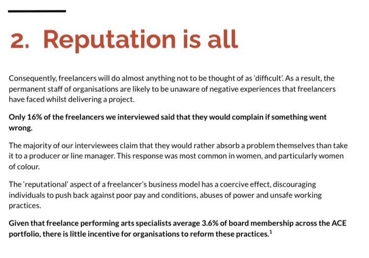An absolute must read. For everyone in our industry! Clearly articulates some of the key issues freelancers in the theatre industry face. Many hit home, particularly when you see them on paper 🤯

freelancersmaketheatrework.com/wp-content/upl…