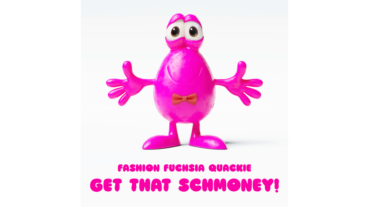 NftQuackies's tweet photo. No. 8, Fashion fuchsia Quackie

Message: Get that schmoney!, Color: F400A1, Eye color: dark brown. Printable 1x1m 300dpi, 11811px square.

#NFTs #NFT #ETH #ethereum #NFTart #NFTartist #cryptoart #cryptoartist #digitalart #digitalartist #nftcollector #NFTcollectibles #NFTcommunity https://t.co/7LiPZiLO4I