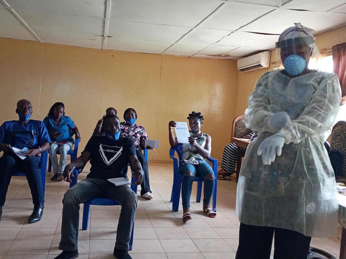 SaferSurgery's tweet photo. Our work to support Liberia's surgical system &amp; healthcare providers during #COVID19 is well underway, kicking off with #PPE Best Practice workshops with 5 hospitals. Thanks to partners @MercyShips &amp; Liberia’s Ministry of Health, working together for #SaferSurgery https://t.co/DW1rtOnFbZ
