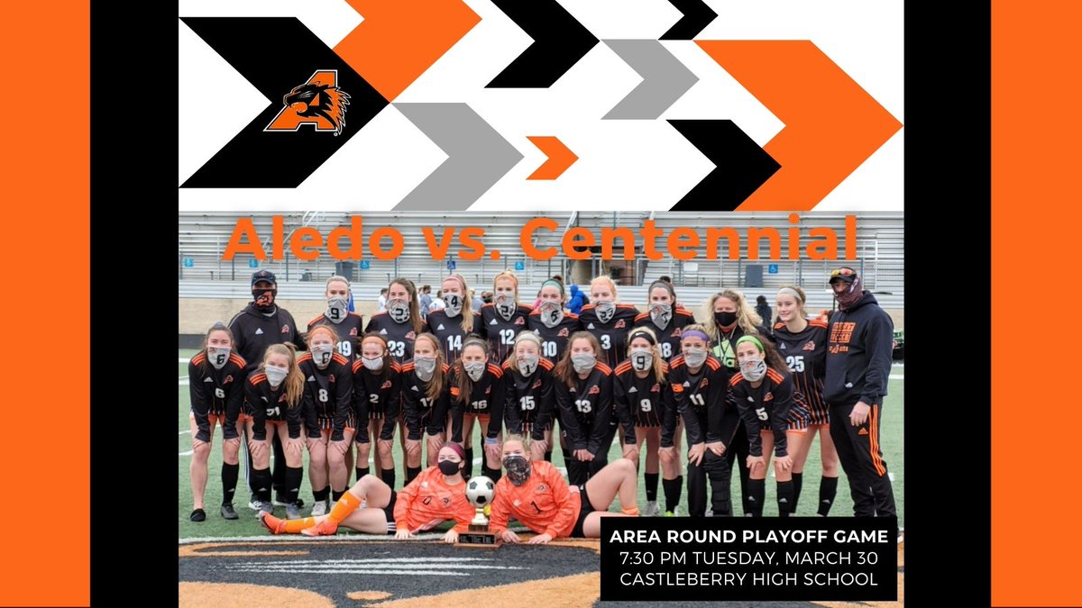 Cheer on the Ladycats soccer team vs Burleson Centennial in the second round of the playoffs on Tuesday! 👏

Aledo Girls ⚽️ Soccer 🆚 Centennial
Class 5A Area Round Playoffs
⏰ 7:30 p.m.
📆 Tuesday, March 30
📍 Castleberry High School
🎟 secure.payk12.com/school/castleb…

#growinggreatness