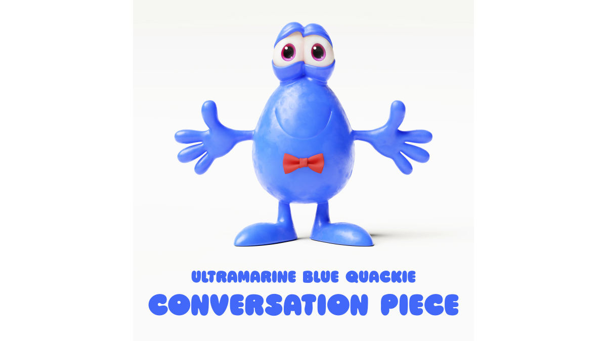 NftQuackies's tweet photo. No. 10, Ultramarine blue Quackie

Message: Conversation piece, Color: 4166F5, Eye color: purple. Printable 1x1m 300dpi, 11811px square.

#NFTs #NFT #ETH #ethereum #NFTart #NFTartist #cryptoart #cryptoartist #digitalart #digitalartist #nftcollector #NFTcollectibles #NFTcommunity https://t.co/MMmqPTa0aJ