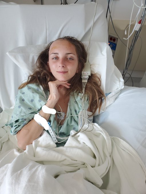 Shes doing better and looking great. But she's got a long road ahead of her. Plz keep praying and if