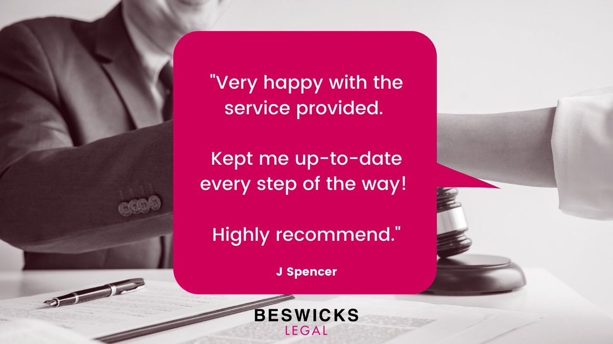BeswicksLegal's tweet photo. A wonderful review for our five-star rated family law team. If you need advice about divorce, separation, child arrangements, financial issues, prenuptial or cohabitation agreements, please don't hesitate to get in touch. https://t.co/INHPG7QCny https://t.co/5nSWWD76kQ