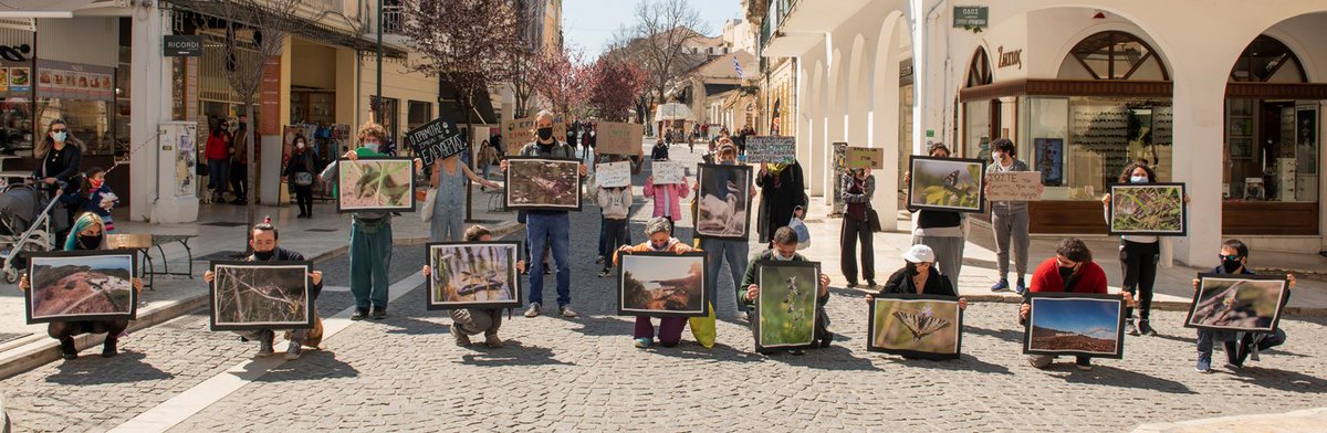 ErimitisCorfu's tweet photo. Save My Home! Save Erimitis!
Activists demonstrated peacefully on Saturday March 27th in Corfu town using music and art to say to the world #SaveErimitis They held images of the "natives" of Erimitis. Sign & share the petition https://t.co/aQks9H7FnF https://t.co/wY8JRO9iat
