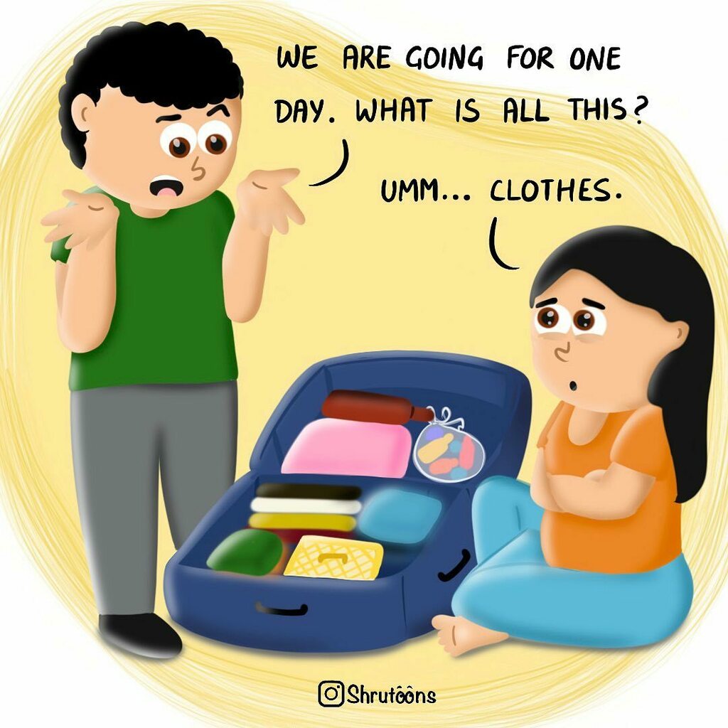shrutoons's tweet photo. Over packer?? Who is that?😶
(Tag an over packer)
.
.
#overpacker #trips #IG #normal #illustration #comics #funnycomic #comicstripseries #drawingdigital #digitalartwork #postwedding #love #couples #comicart #comicstrip #illustrator #dirty #irritating https://t.co/D3DqnQ5K2r