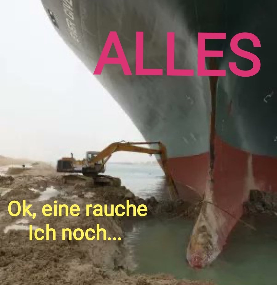 realPhilMeyer's tweet photo. Bin dabei. #Evergreen #evermeme #EverGivenShip https://t.co/LwC9Rn9V9h