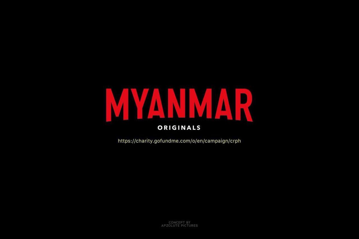 DimpleMariah's tweet photo. An artist made this Netflix theme digital art to promote donation for our elected government @CrphMyanmar.
Spring Revolution series is coming to its final comeback episodes.

Please donate in the link below. 
https://t.co/RL11KAhGBf
#WhatsHappeningInMyanmar  
#Mar29Coup https://t.co/pU0ZcV8K5C