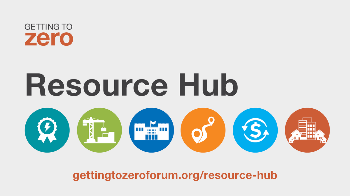 You and your team want to get to #netzeronow? The Getting to Zero Resource Hub has 300 free, open-source resources for you to use to get on the path to #zeroenergy and #zerocarbon. gettingtozeroforum.org/resource-hub/