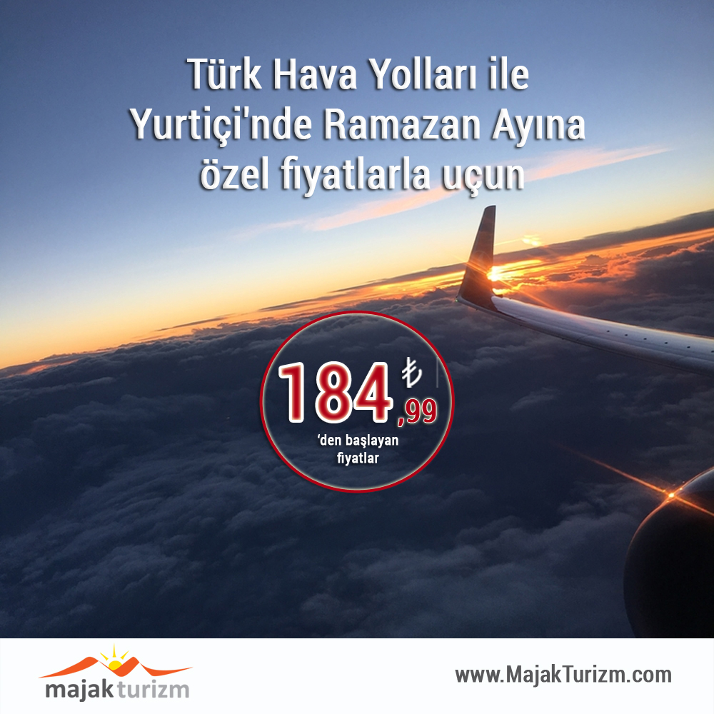Majak_Turizm's tweet photo. Türk Hava Yolları ile Yurtiçi'nde Ramazan ayına özel fiyatlarla uçun...

Detaylar linkimizde; https://t.co/LDV7pzmXqe

#TürkHavaYolları #TurkishAirlines #thy #uçakbileti #ramazan #rezervasyon #ucuzuçakbileti #majakturizm #majak https://t.co/xmxcsvdOMD