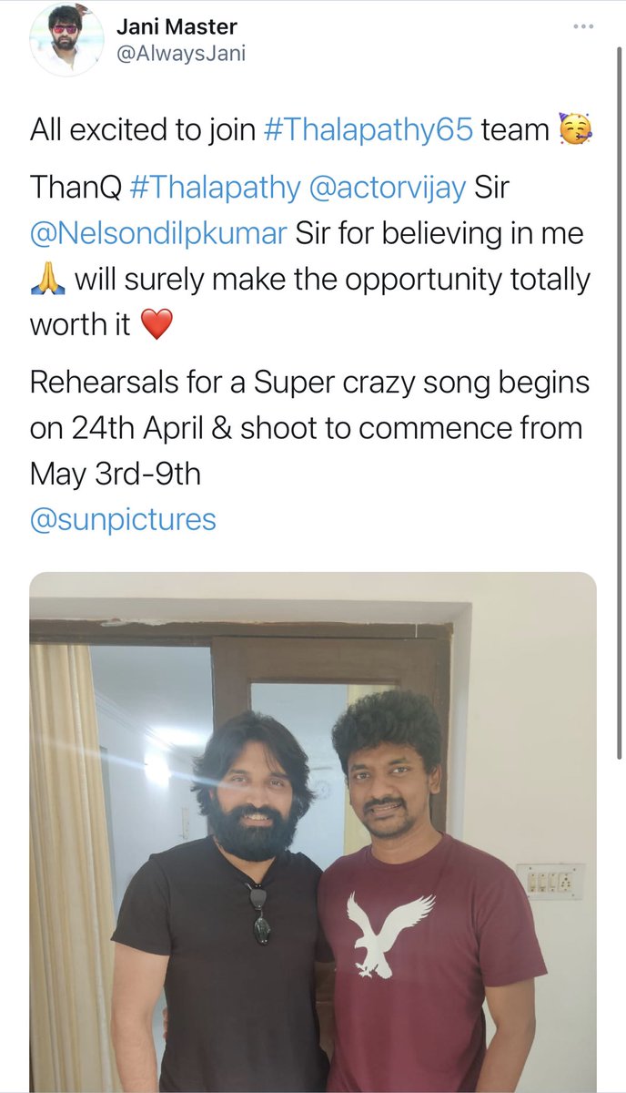 Chrissuccess's tweet photo. Super.... 👌
Bored of Shobi, Dinesh, Sridhar, Sathish, Sheriff, Raju Sundaram.... https://t.co/wnfz0t8nd8
