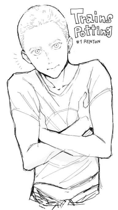 ぱかTV見ながらレントンを描いた 