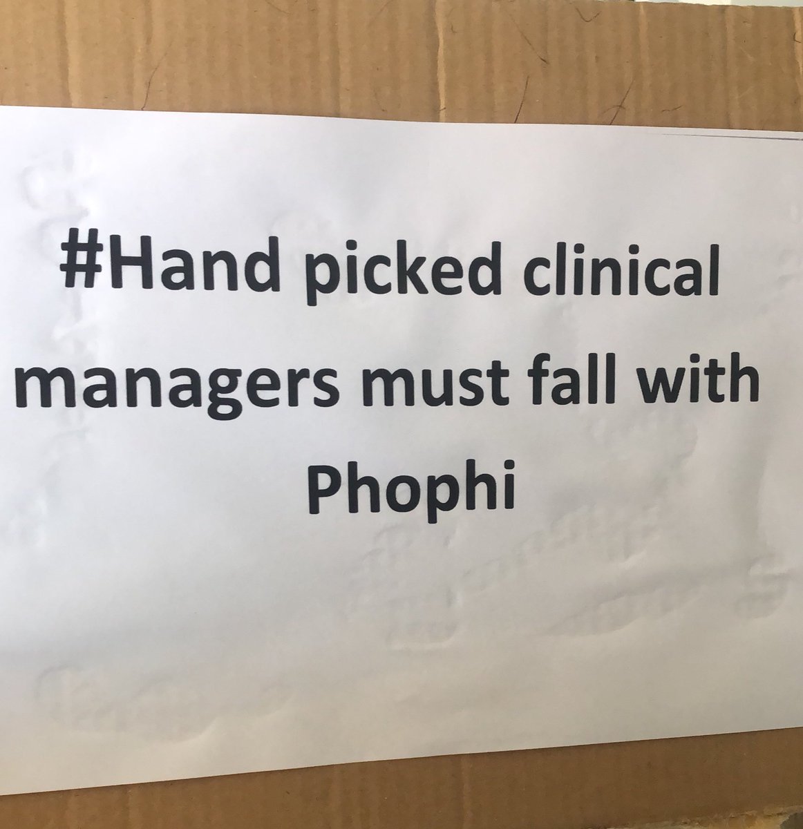 Shiluva_Shai's tweet photo. #NoShiftWork
#PhophiMustFall
#PatientsBeforePolitics
@eNCA @SABCNews @HealthLimpopo https://t.co/T5U4QeqWIl