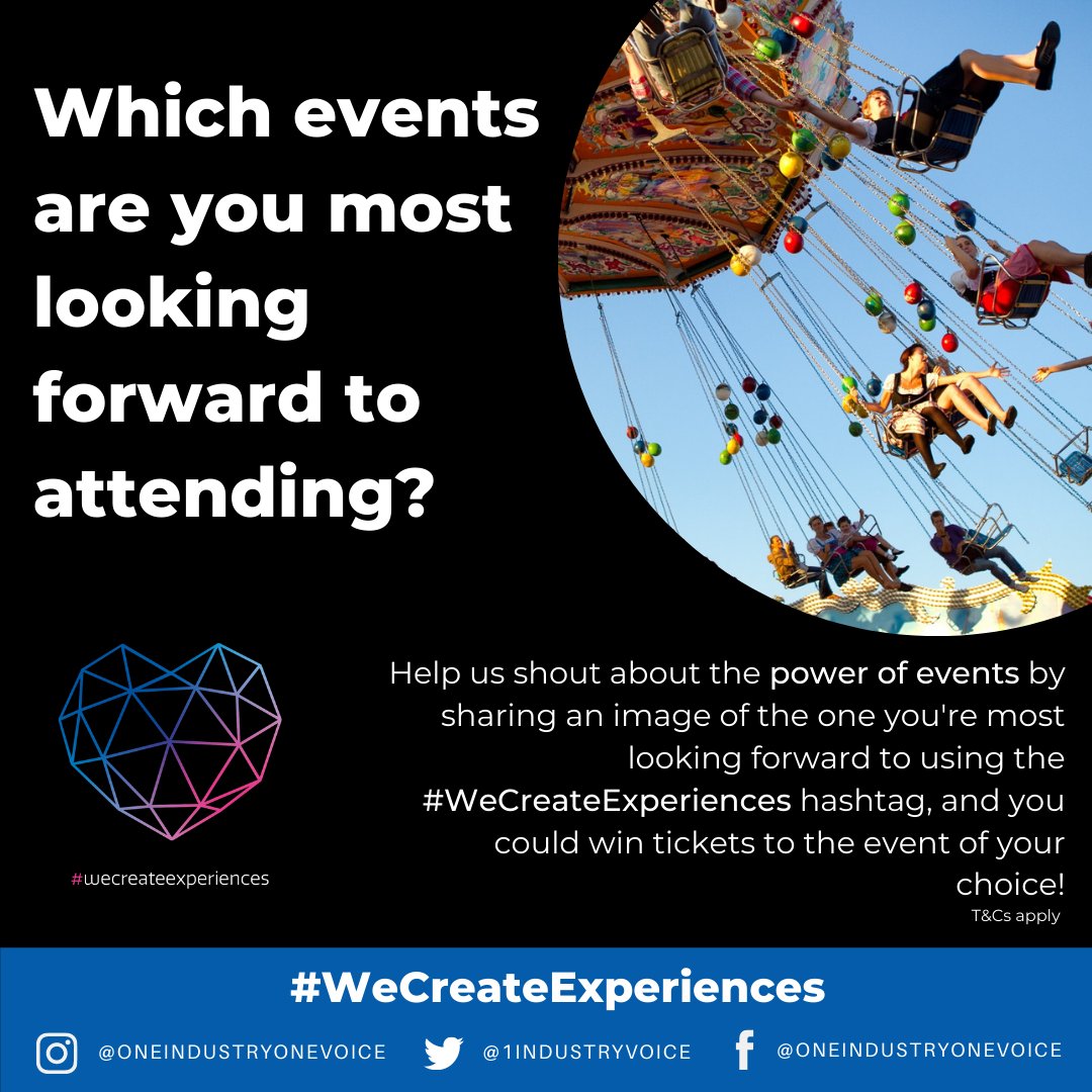 ESSAnews's tweet photo. Creating unforgettable experiences is what our industry thrives on! @aeonews @ESSAnews @AEVnews continue working hard on safely welcoming back live events. 
Which event are you looking forward to? Post tomorrow using #wecreateexperiences https://t.co/xNYR247NVd
#projectrecovery https://t.co/ZRmgCo84Pf