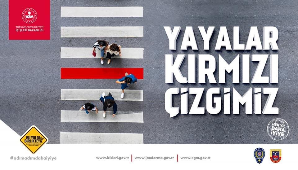 hasan_leyli's tweet photo. “Trafikte Önce yaya-Yaya Kırmızı Çizgimiz” 30 Mart (yarın) itibariyle yaya geçitlerinde kırmızı çizgilere dikkat ediyoruz...
#hasanleyliortaokulu
@hasan_leyli  @ismail_gunday @TC_icisleri #YayalarKırmızıCizgimiz https://t.co/KiBzGZ7GDX
