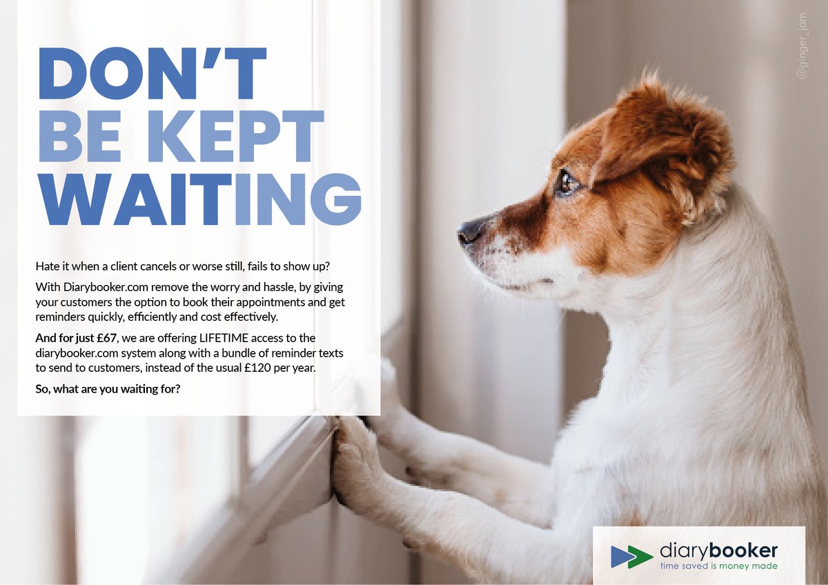 ginger_jam's tweet photo. Don't be kept waiting...

@OneMinuteBriefs
@DiaryBooker
#Saving1MillionHours https://t.co/TcUNnG6eZS