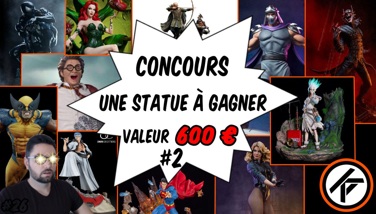 Sephiyo's tweet photo. Concours pour gagner une statue au choix avec mon partenaire @KyodaiA, 600€!
❗️INSCRIPTION (FR/BE):
Aller sur la vidéo YT : s’abonner + like + comment "je participe"
📌https://t.co/JJN3Nj1zCk

❗️1 Chance supp Twitter: RT+Follow + Comment ton pseudo YouTube (pour vérif)
TAS 07/04 https://t.co/vYaRNwPA8a