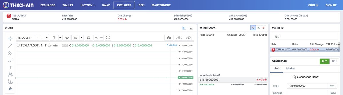 $TSLA
#Tesla

Integration completed 

Tokenized Stocks are now available on THXCHAIN Digital Platform Buy #Apple , #teslastock &amp; more
Trade 24/7

Trading Live Next 48 Hours

#BTC &amp;  #Ethereum Option Trading Module Integration coming soon