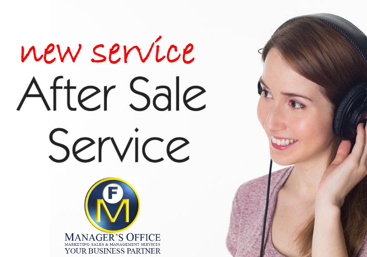 Launching our new service 'After Sale Service'!
#AfterSaleService
#Sales
#Marketing 
@ManagersOffice