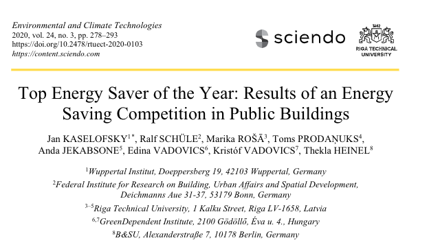 Wupperinst's tweet photo. 🆕Saving Energy in Public Buildings:
New paper "Top Energy Saver of the Year: Results of an #Energy Saving Competition in Public Buildings "
published @sciendo_ https://t.co/IaMbymYcsr
#Compete4SECAP #C4SProject #H2020 #openaccess @the_hei https://t.co/MhVH1eTFTQ