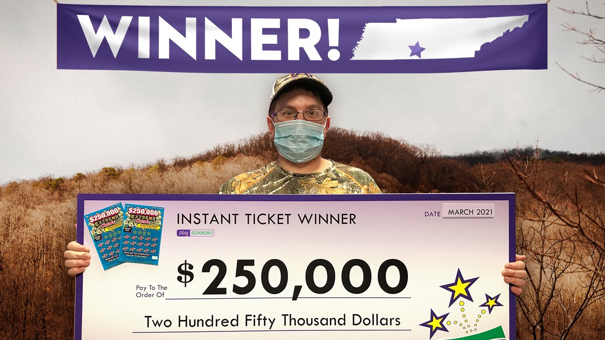 TNLottery's tweet photo. Wesley R. of #LincolnCounty is EXTREMELY happy with his $250,000 #ExtremeCash prize! Congratulate him in the comments!
#TNLottery #TNWins #TELWinner #InstantGames https://t.co/j5INLm4ytQ